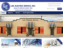 Tablet Screenshot of lailelectric.com